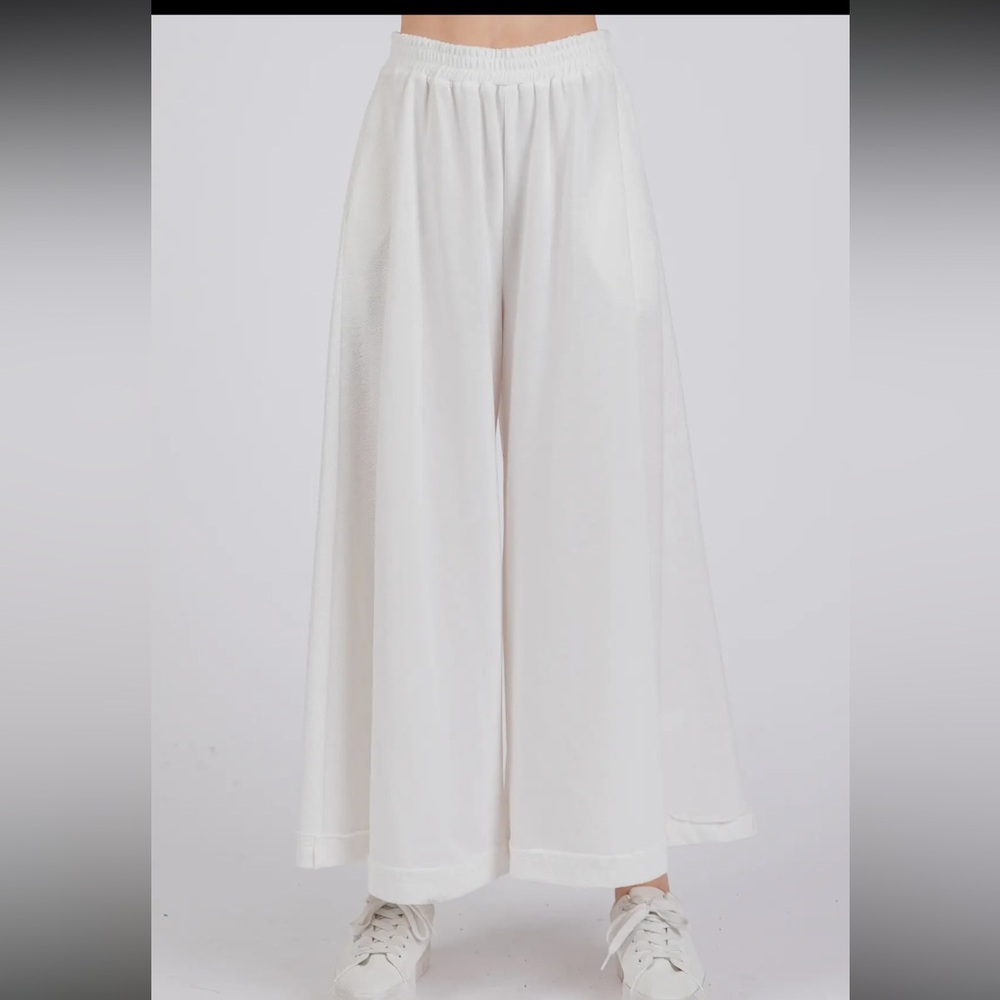 White Wide Leg Jumpsuit - Picture 5 of 7